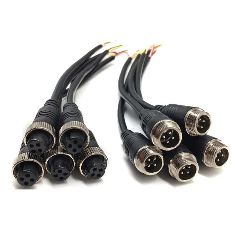 M12 Aviation Waterproof Connecting Wire 458 Core With Wire Automation Equipment Plug Of Connecting Wire Sensor Connector