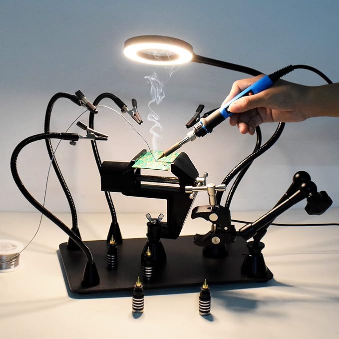 MagnoForge™ Pro Helping Hands Soldering Station