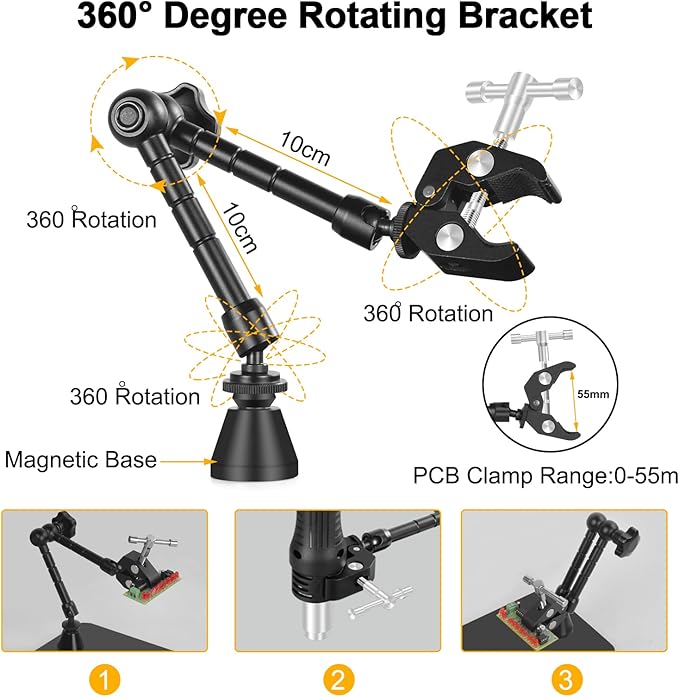 MagnoForge™ Pro Helping Hands Soldering Station