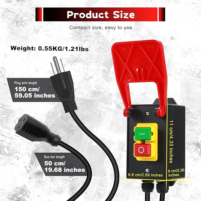 SafeStop™ Knee-Activated Power Tool Switch